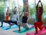 Cours de Yoga à Terre d'Asie en été
