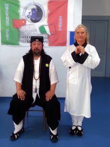 Grand Maître You Xuan De et Catherine-Isaure Bousquet à Rome en septembre 2016