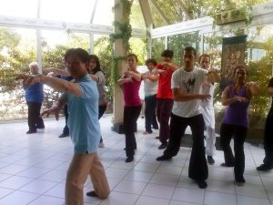 Cours de Qi Gong du Tigre à Terre d'Asie avec Maître Zhang Kunlin