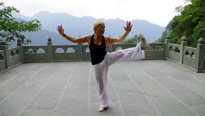 Vidéo du Taiji Quan style Yang, forme complète par Catherine-Isaure Bousquet en Chine
