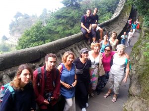 Photo de groupe lors du voyage en Chine organisé par Terre d'Asie