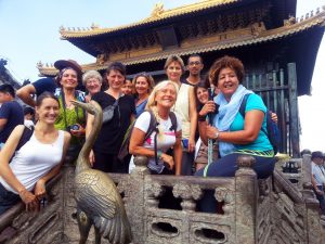 Photo de groupe lors du voyage en Chine organisé par Terre d'Asie
