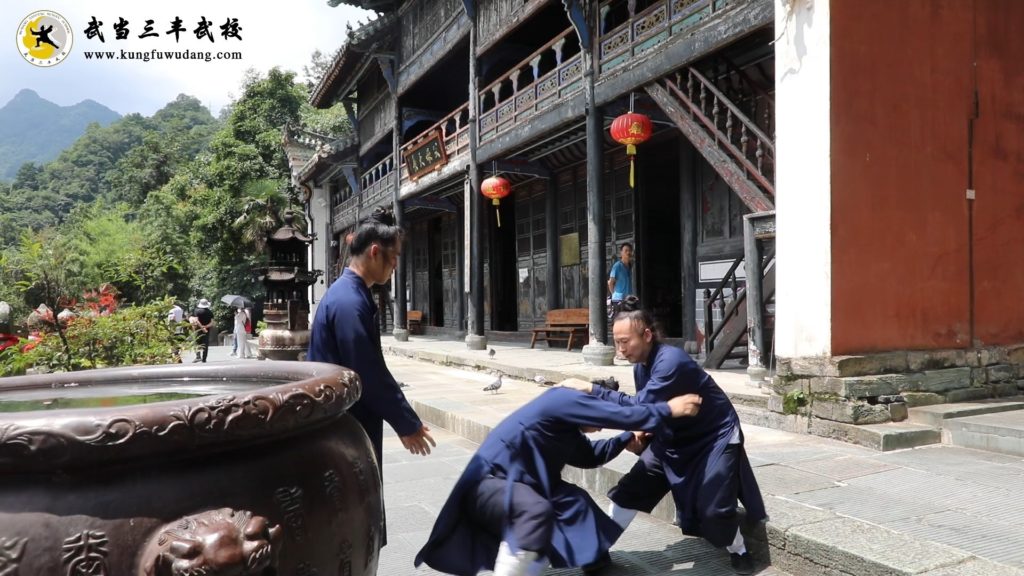 Photo 2 de Maitre Yuan Limin en train de pratiquer avec un disciple