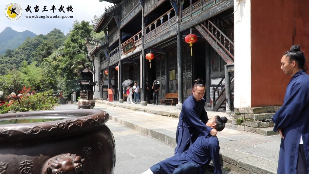Photo 3 de Maitre Yuan Limin en train de pratiquer avec un disciple