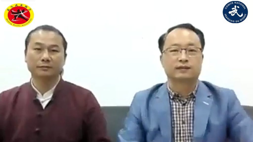 Monsieur HAN Jibin, Président de l’Association gouvernementale des Arts Martiaux de Wudang Monsieur HU Liqing, Vice Président de l’Association des Arts Martiaux de Wudang